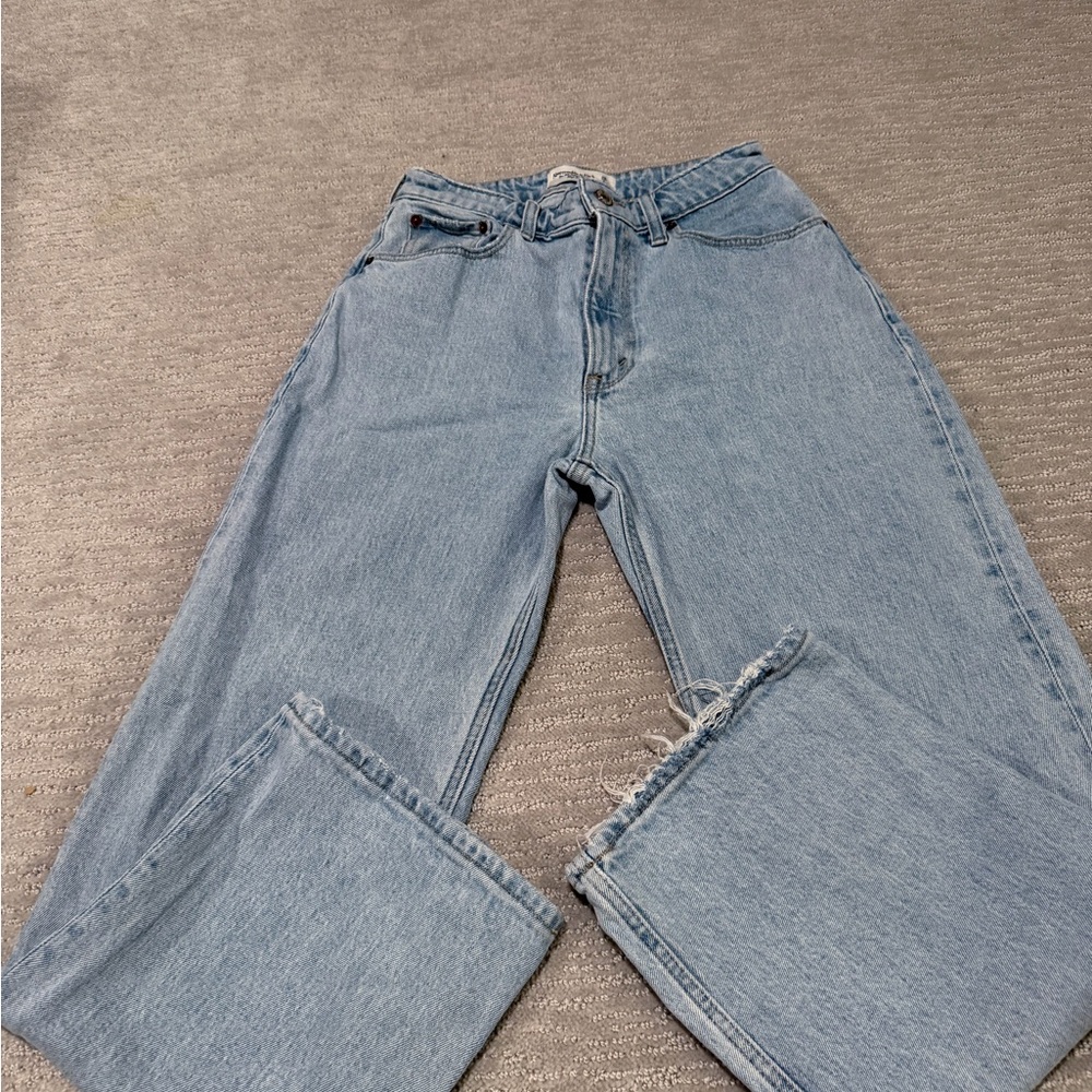 Abercrombie & Fitch Light Blue High Rise Jeans